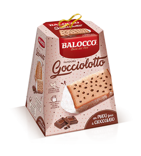 Balocco Pandoro Gocciolotto, Chocolate Chip Pandoro, 800g