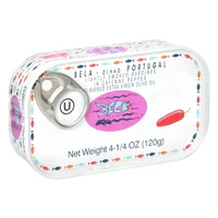 Bela Smoked Sardines in Organic Extra Virgin Olive Oil With Piri-Piri, 4.25 oz Tin