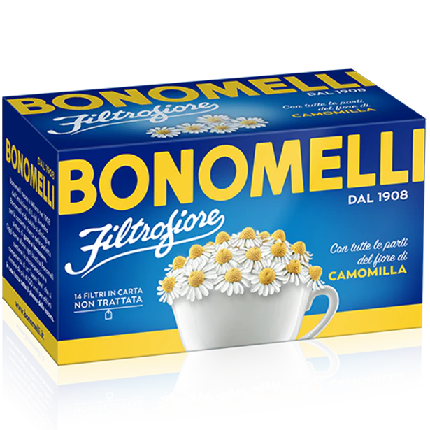 Bonomelli Chamomile Herbal Tea, 14 Bags, 0.99 oz | 28g
