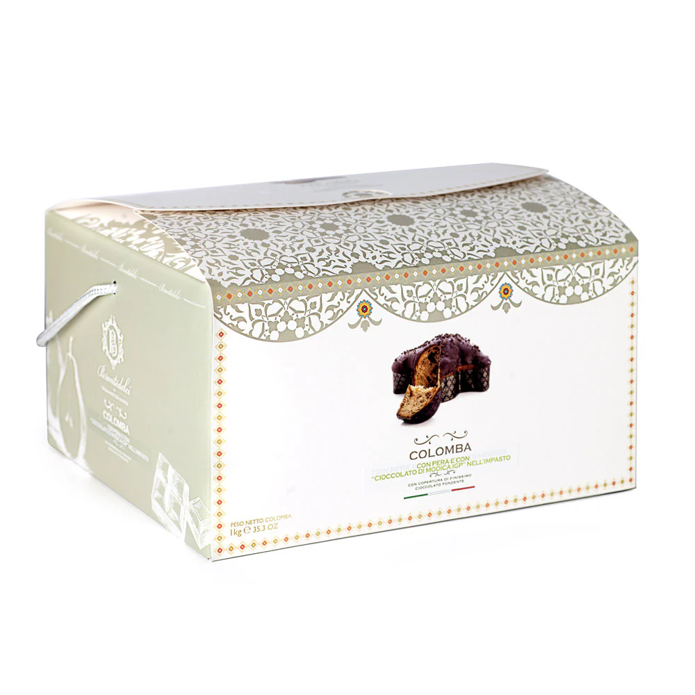 Brontedolci Colomba with Pear and IGP Modica Chocolate Chips, 35.3 oz | 1 kg