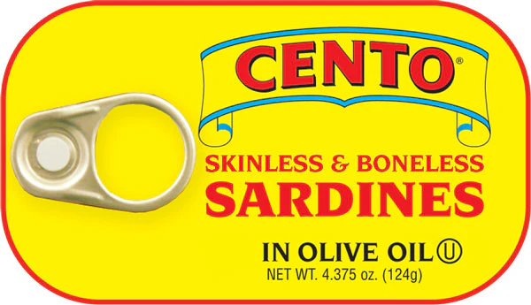Cento Skinless & Boneless Sardines 4.375 oz. (124g)