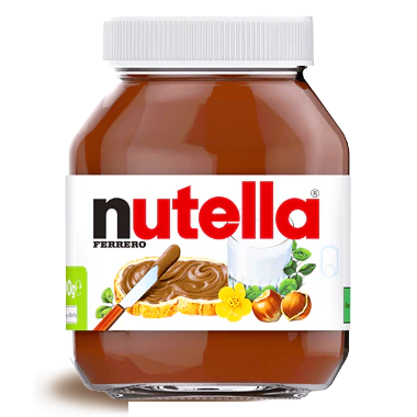 Ferrero Nutella, Made in Italy, 725g Glass Jar