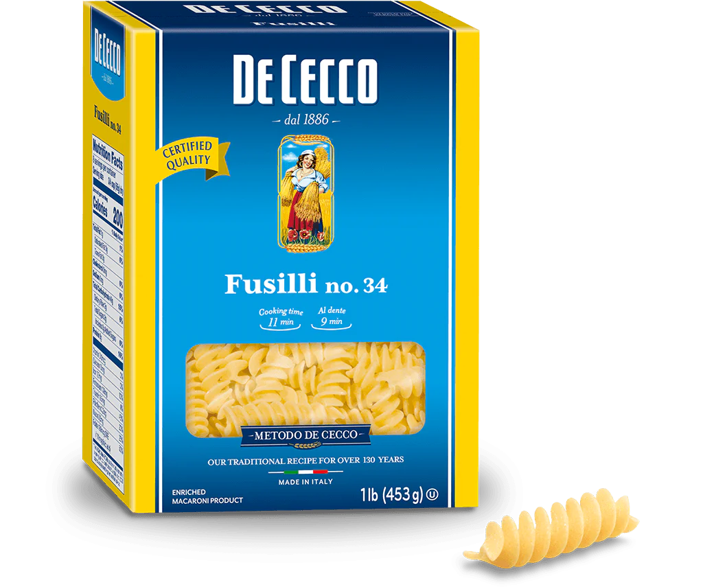 De Cecco Fusilli, #34, 1 LB | 453 g