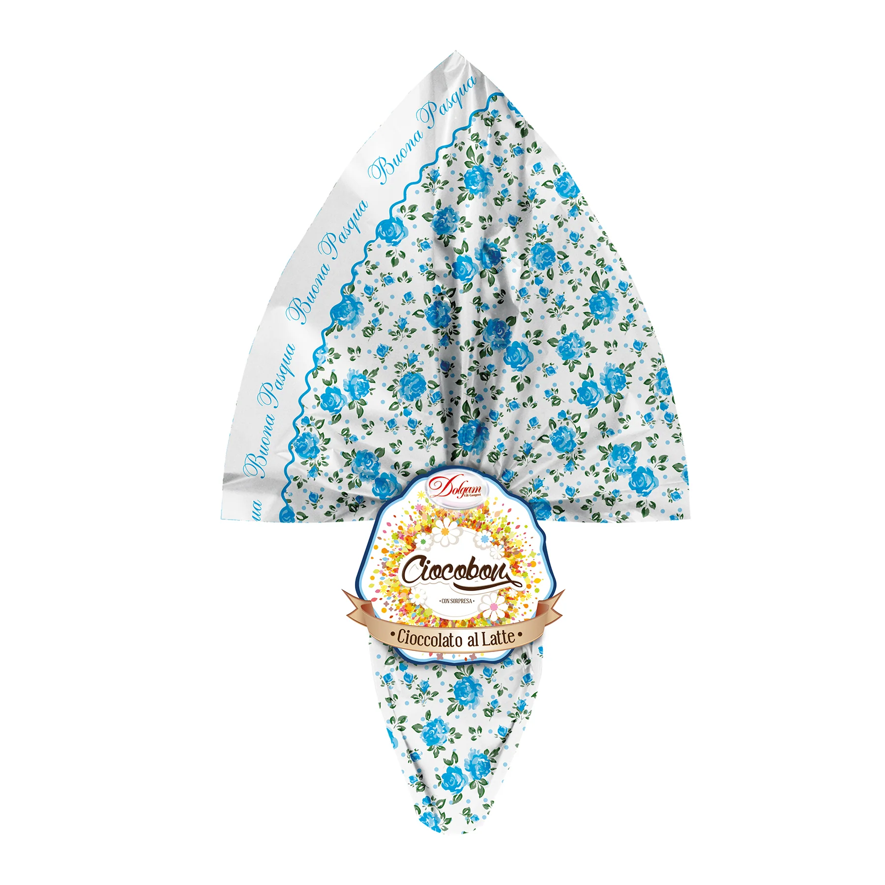 Dolgam Milk Chocolate Egg, Made in Italy, R220L, 7.75 oz | 220g