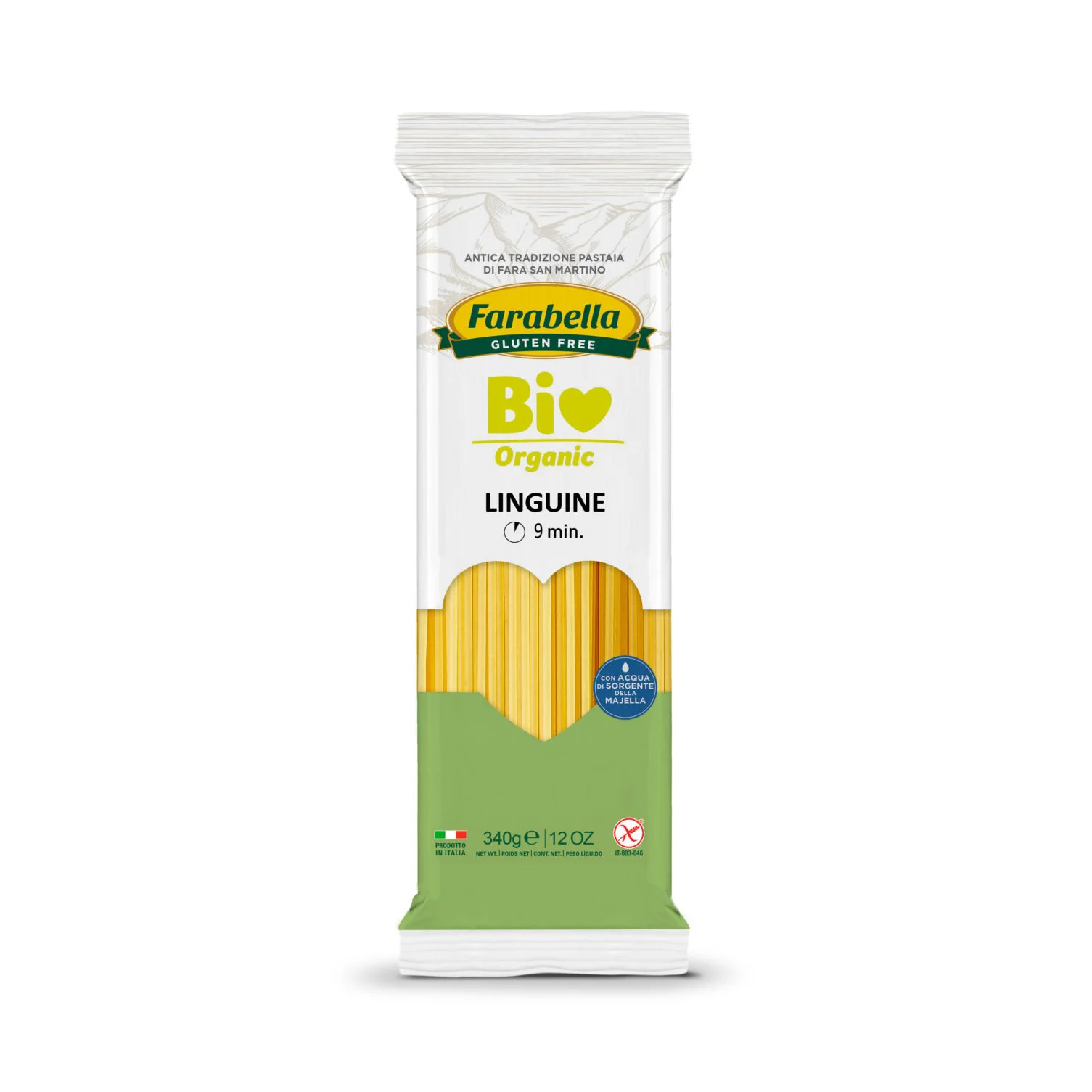 Farabella Organic Gluten Free Pasta Linguine, 12 oz | 340g