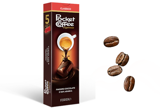 Ferrero Pocket Coffee Espresso, 5 piece 62.5g