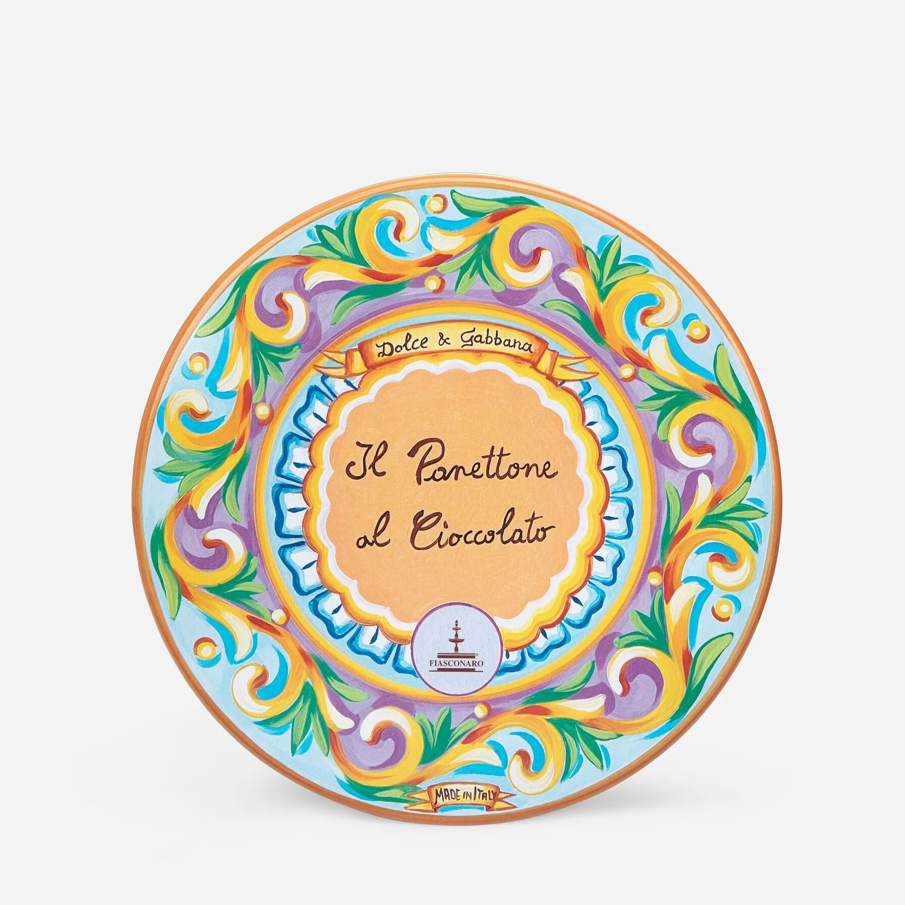 Fiasconaro Dolce & Gabbana PANETTONE with Chocolate IN Round TIN, 35.3 oz - Image 3