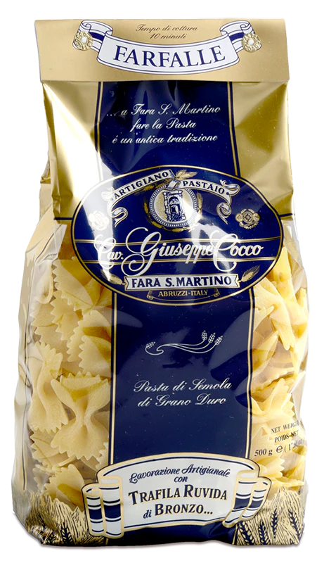 Giuseppe Cocco Farfalle #A31, 500g (17.6 oz)