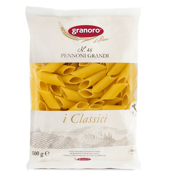 Granoro Pennoni Grandi Pasta No. 46 – 17.6 oz (1.1 lb / 500g)