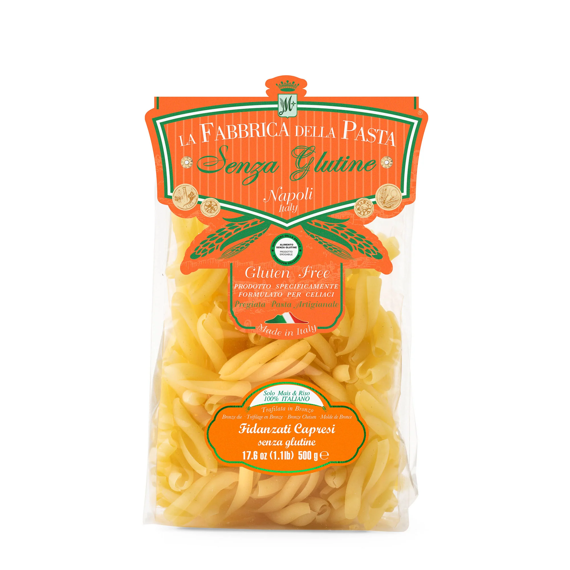 La Fabbrica Della Pasta Gluten Free Fidanzati Capresi, #152, 17.6 oz | 500g - Image 3