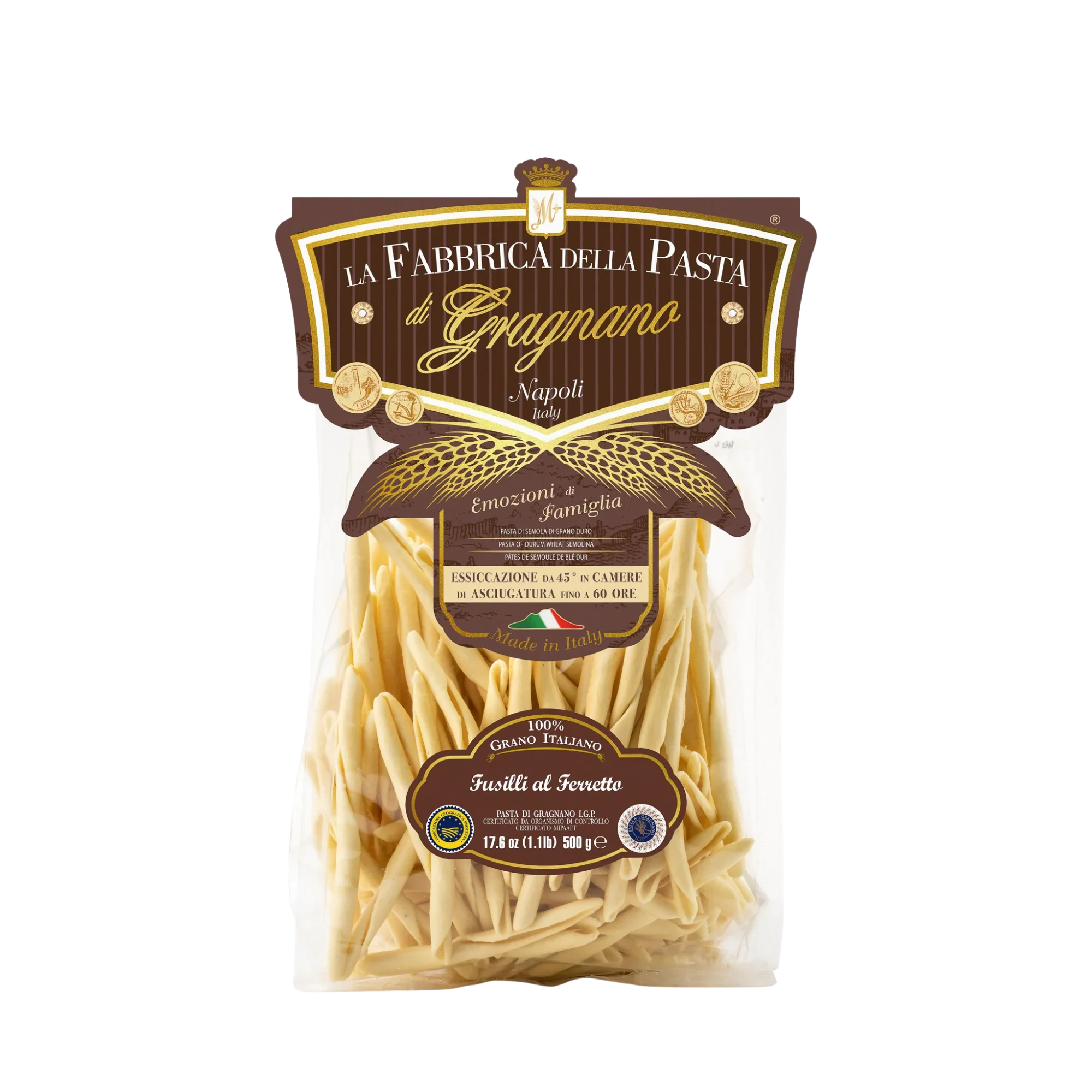 La Fabbrica Della Pasta Fusilli al Ferretto, #717, 17.6 oz | 500gr