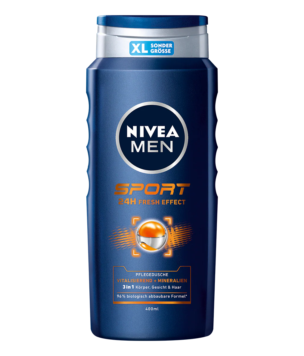 Nivea Men Shower Gel, Sport 24H Fresh Effect, 8.5 oz | 250ml