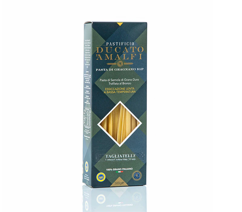 Pastificio Ducato d’Amalfi – Tagliatelle PGI  17.6 oz (500 g) | Artisan Italian Pasta | PGI Certified