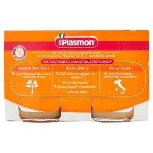 Plasmon Pear Sauce, Omogeneizzato Pera, 2 x 104 g - Image 5