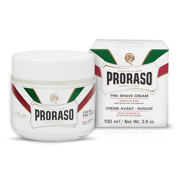 Proraso Pre-Shave Cream, Sensitive Skin, 3.6 oz. | 100ml