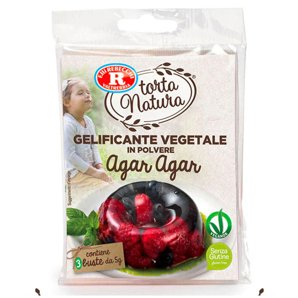 Rebecchi Agar Agar, Vegetable Gelling Agent, 3 Bags - 5g each, 15g