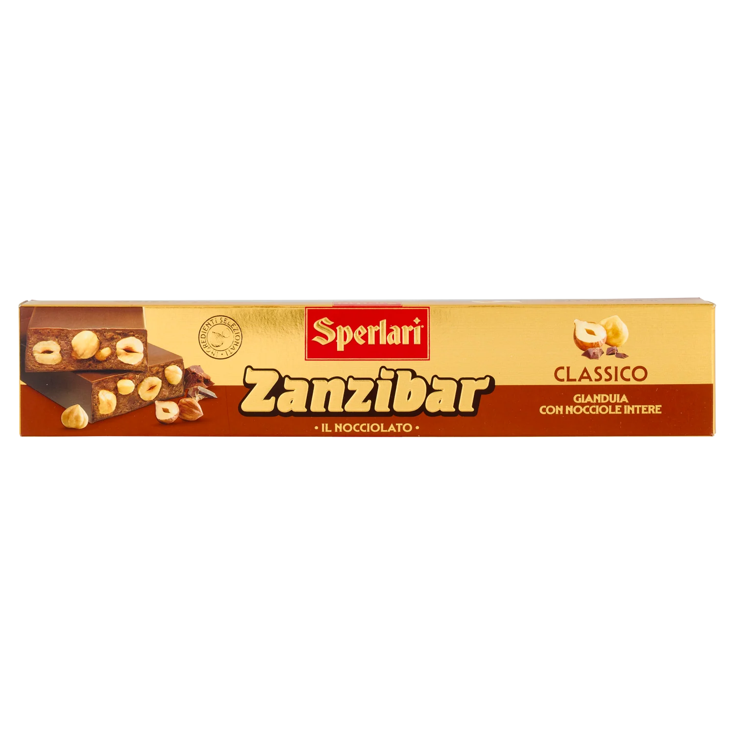 Sperlari Zanzibar Classico, Gianduia Hazelnuts Chocolate, 5.29 oz | 150g